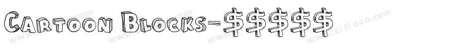 Cartoon Blocks字体转换